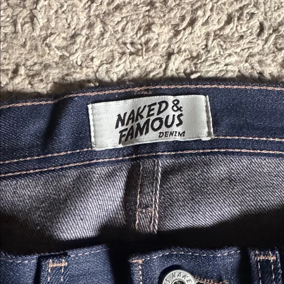 Naked & Famous Denim Dark Blue Jeans - Picture 3 of 7
